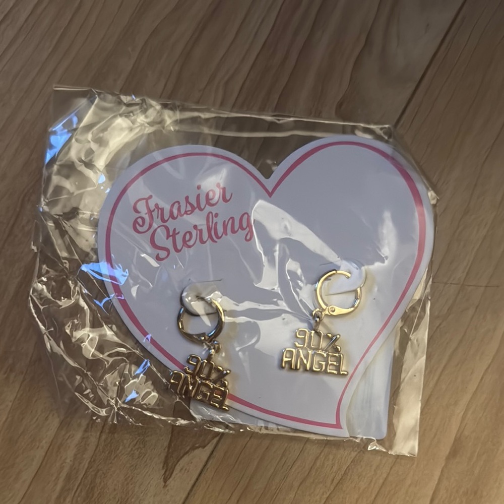 Frasier Sterling 90% Angel Earrings